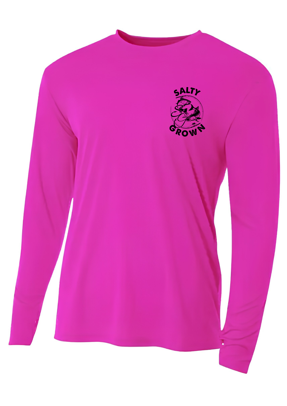 SaltyGrown Kids'/Girls Sweet with a Salty Side Long Sleeve Performance Shirt SaltyGrown
