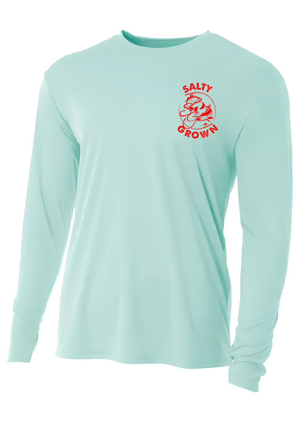 SaltyGrown Men's USA Long Sleeve Performance Shirt SaltyGrown