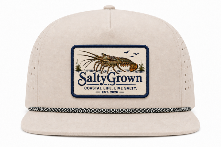Light Grey 5 Panel Flat Brim Rope Snapback Cap