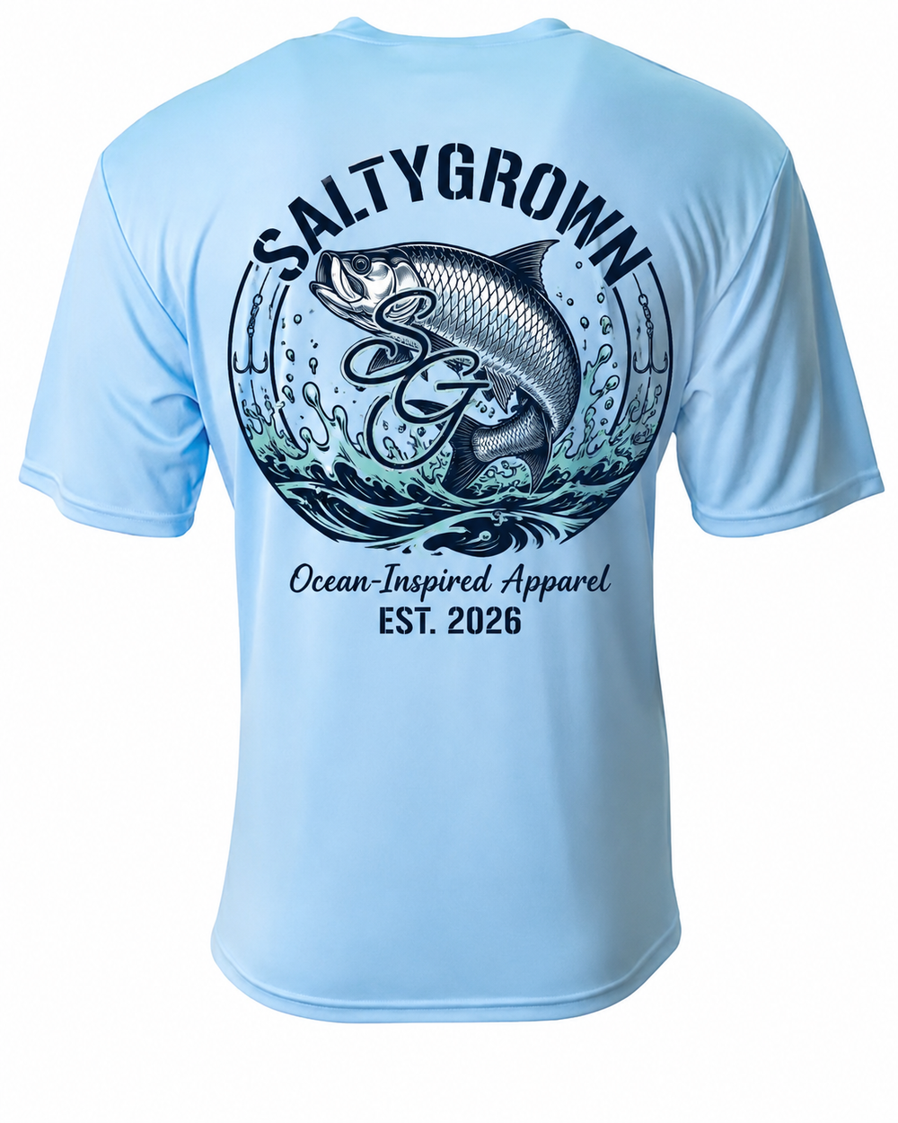 SaltyGrown Men's Tarpon Short Sleeve Performance Shirt SaltyGrown