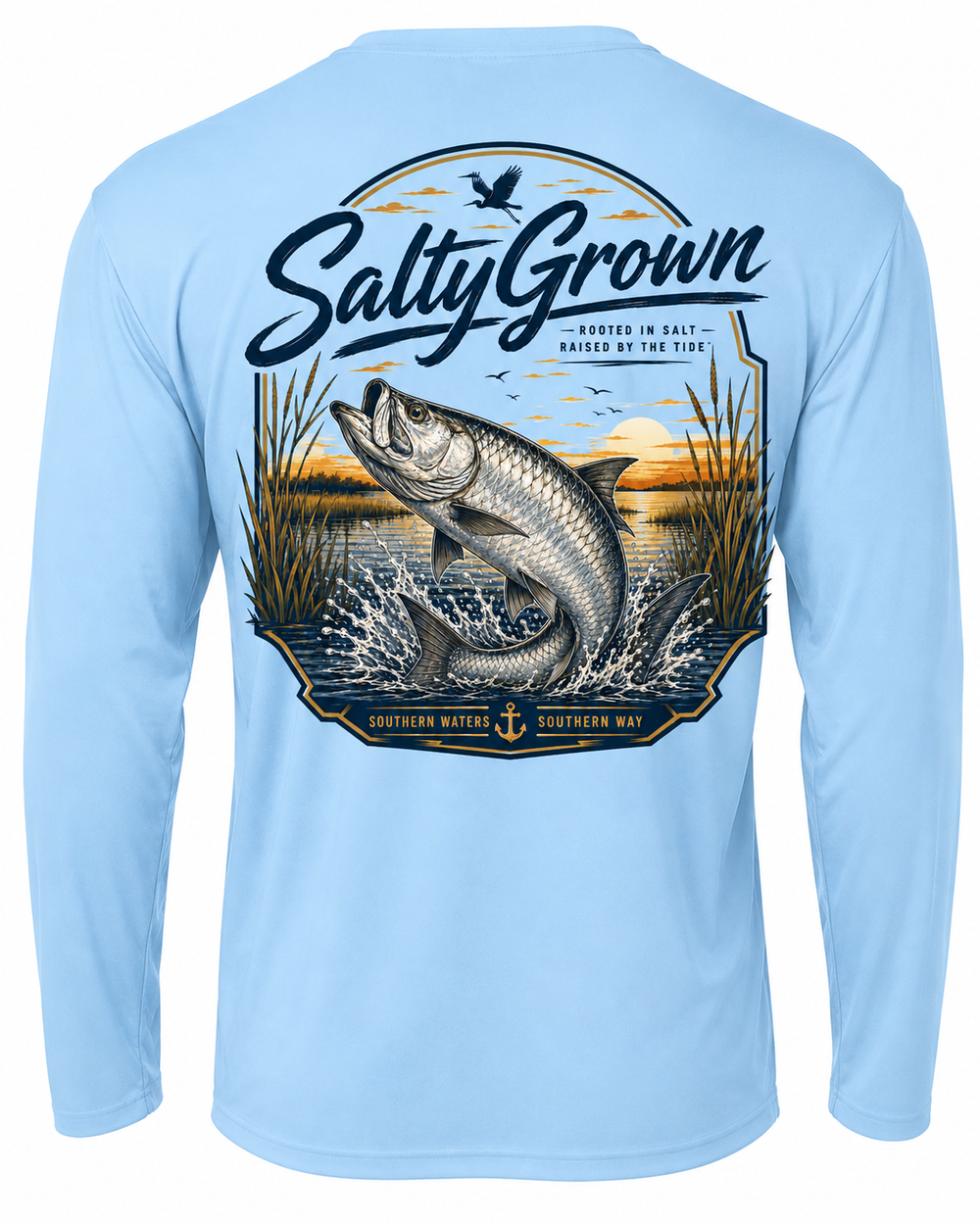 SaltyGrown Men's Tarpon Long Sleeve Performance Shirt SaltyGrown