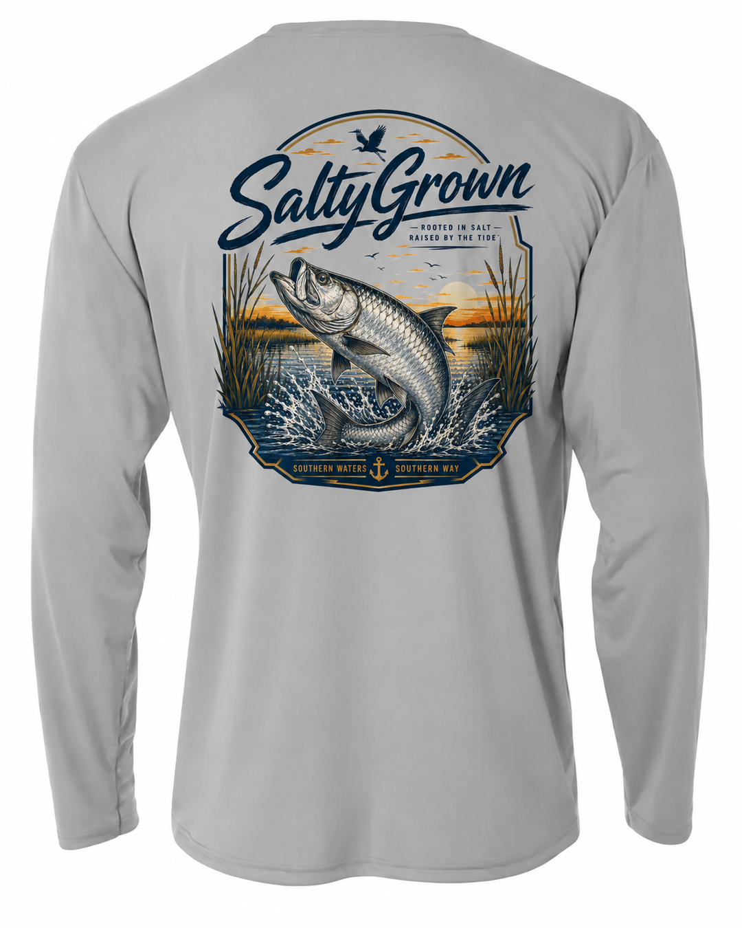 SaltyGrown Men's Tarpon Long Sleeve Performance Shirt SaltyGrown