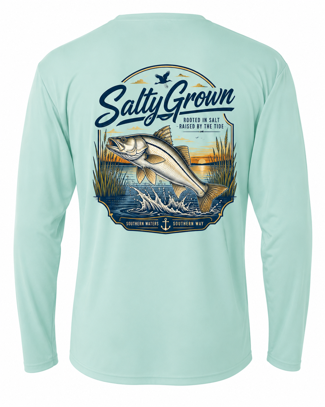 SaltyGrown Men's Snook Long Sleeve Performance Shirt SaltyGrown
