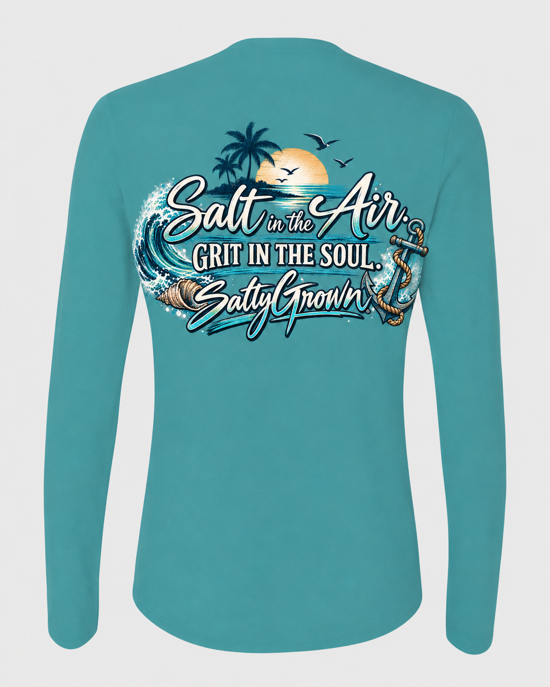 SaltyGrown Women's Wave Long Sleeve Performance Shirt SaltyGrown