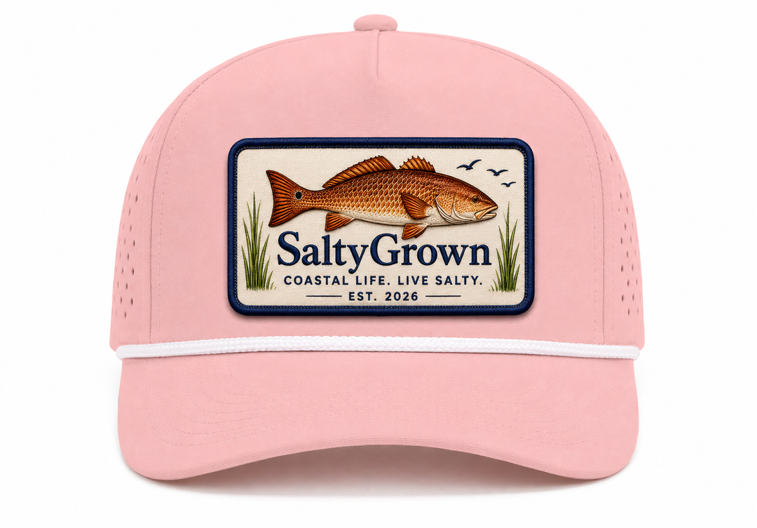 Pink Rope 5 Panel Quick Dry Snapback Cap