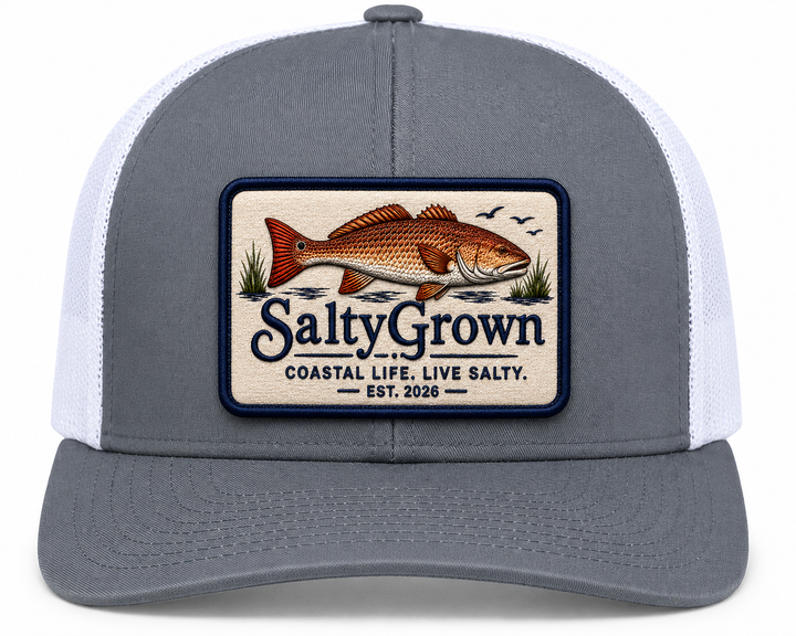 SaltyGrown Redfish Patch Eco-Revive® Trucker Snapback Cap