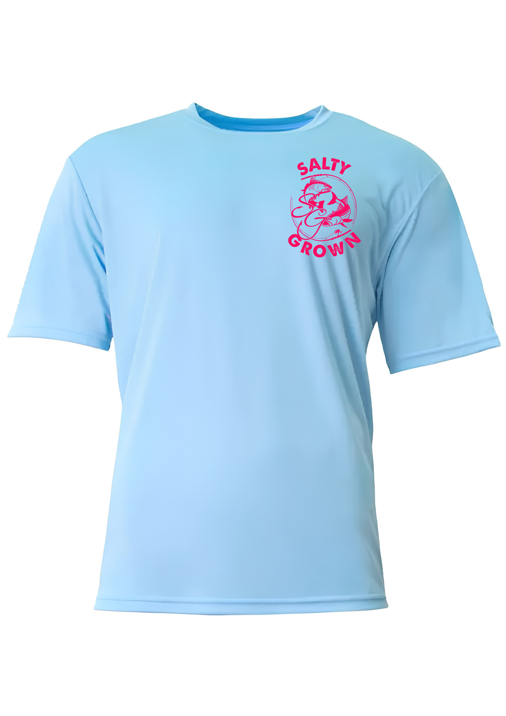 SaltyGrown Kids'/Girls Salty Side Short Sleeve Performance Shirt SaltyGrown