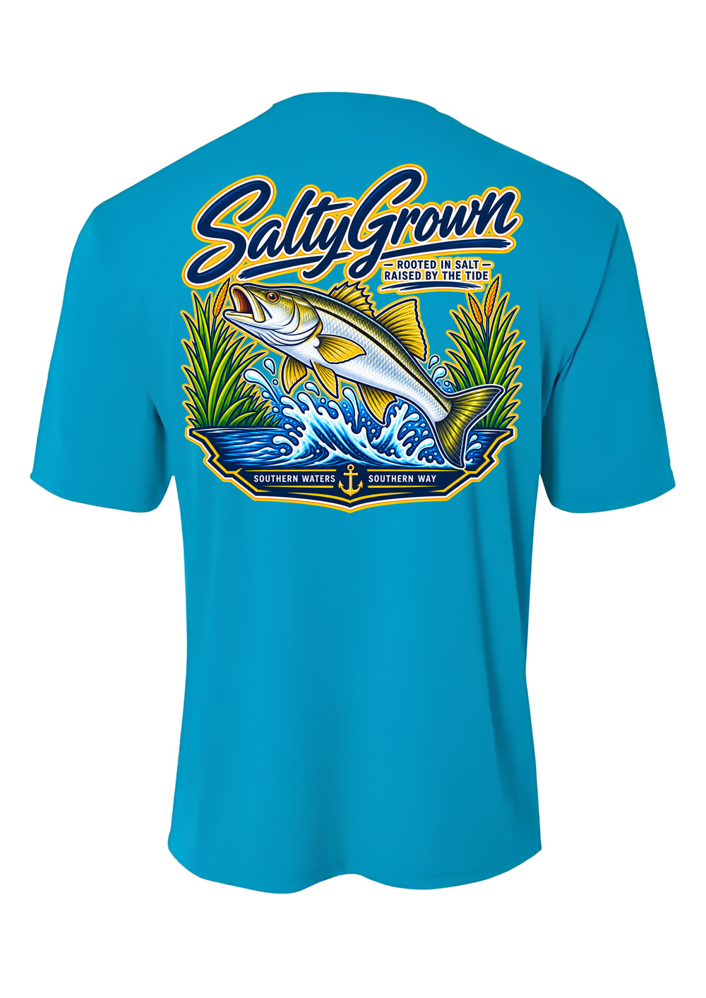 SaltyGrown Kids' Snook Short Sleeve Performance Shirt SaltyGrown
