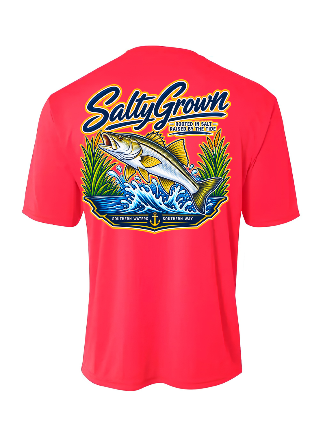 SaltyGrown Kids' Snook Short Sleeve Performance Shirt SaltyGrown