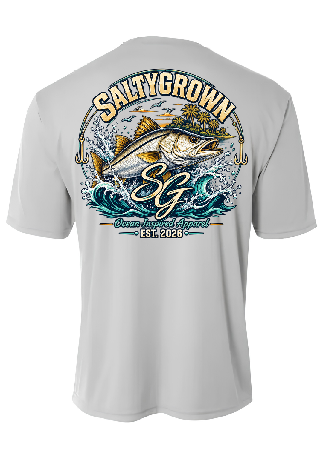 SaltyGrown Kids' Snook Short Sleeve Performance Shirt SaltyGrown