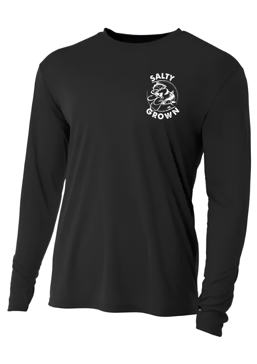 SaltyGrown Men's Redfish Long Sleeve Performance Shirt SaltyGrown