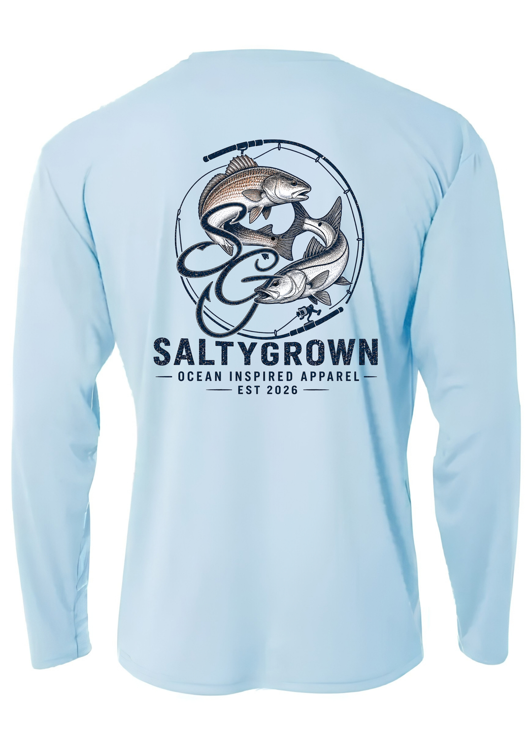 SaltyGrown Men's Long Sleeve Performance Shirt SaltyGrown