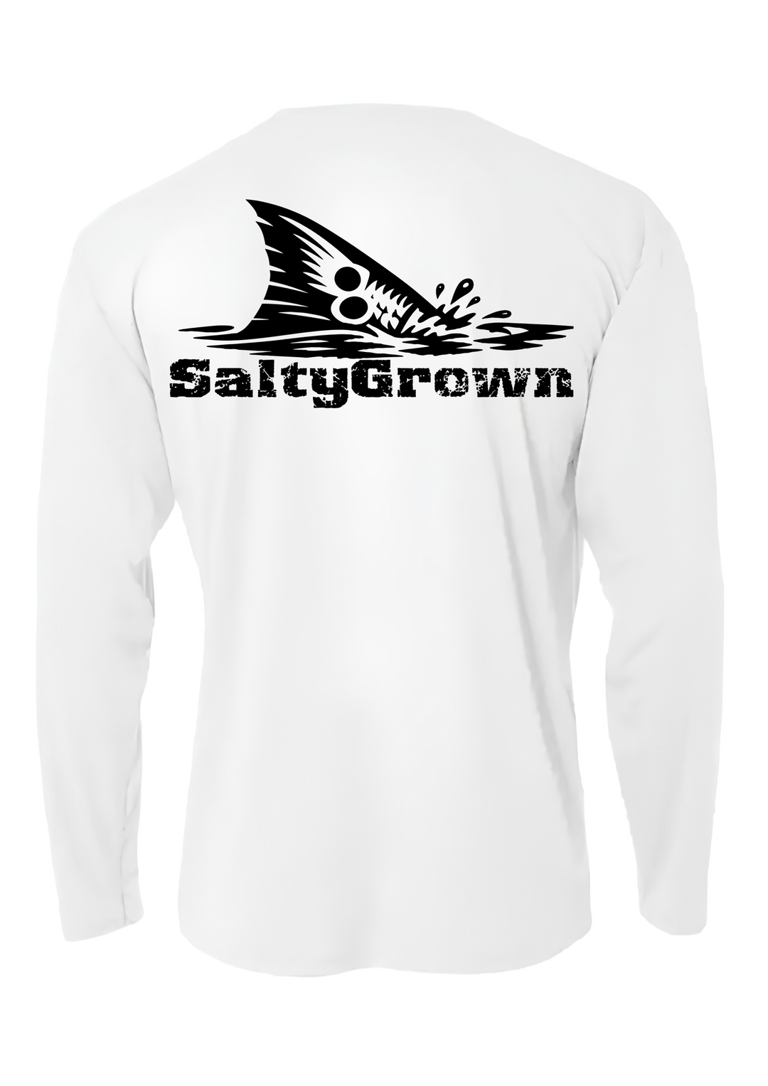 SaltyGrown Men's Redfish Tail Long Sleeve Performance Shirt SaltyGrown
