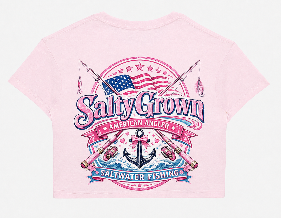 SaltyGrown Women's USA Cotton Crop Top SaltyGrown