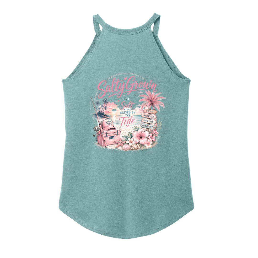Heathered Eucalyptus Blue - DT137L - BACK