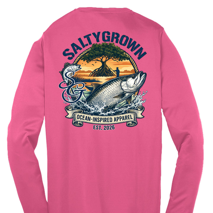 Neon Pink - YST350LS - BACK