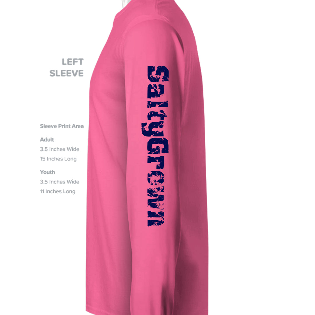 Neon Pink - YST350LS - SLEEVE_LEFT