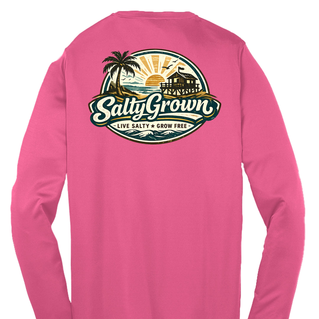 Neon Pink - YST350LS - BACK