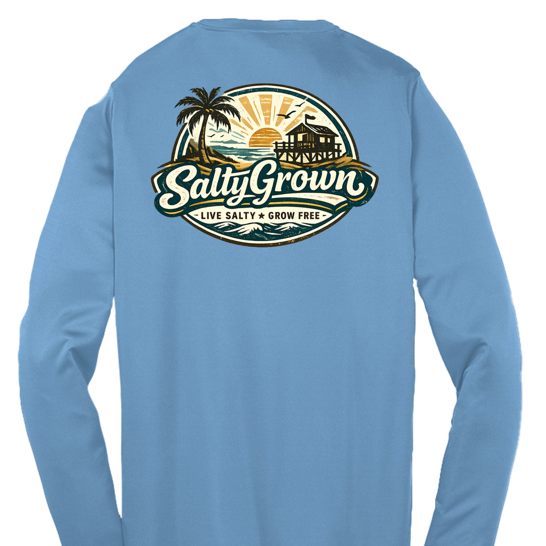Carolina Blue - YST350LS - BACK