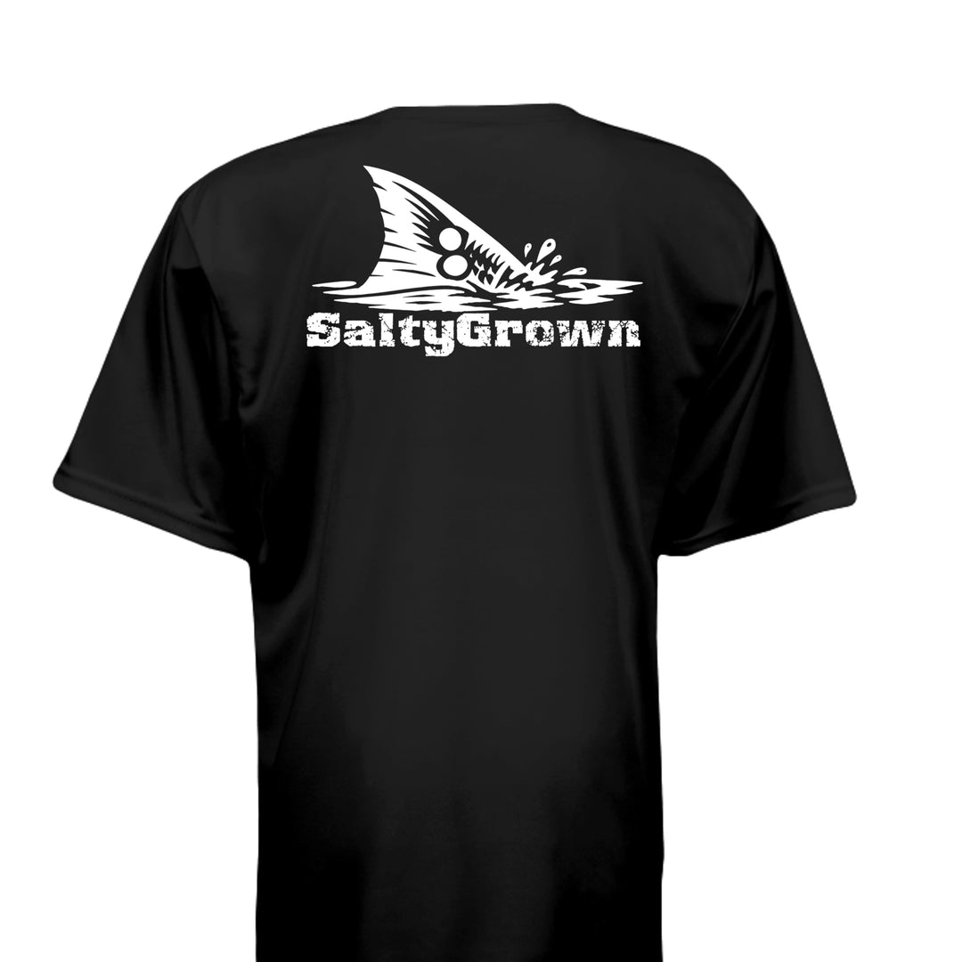 SaltyGrown Kids' Redfish Tail Short Sleeve Performance Shirt SaltyGrown